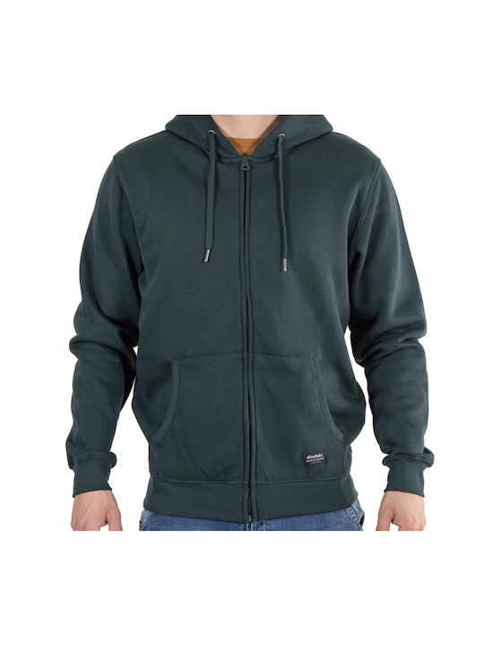 Double M Men's Sweatshirt with Hood GREEN