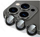 Glass Camera Protection Metal Frame Black for the iPhone 14 Pro, 14 Pro Max 47681