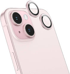 Hoco Протектор за камера Метална рамка Pink за Apple iPhone 15 / 15 Plus 40472