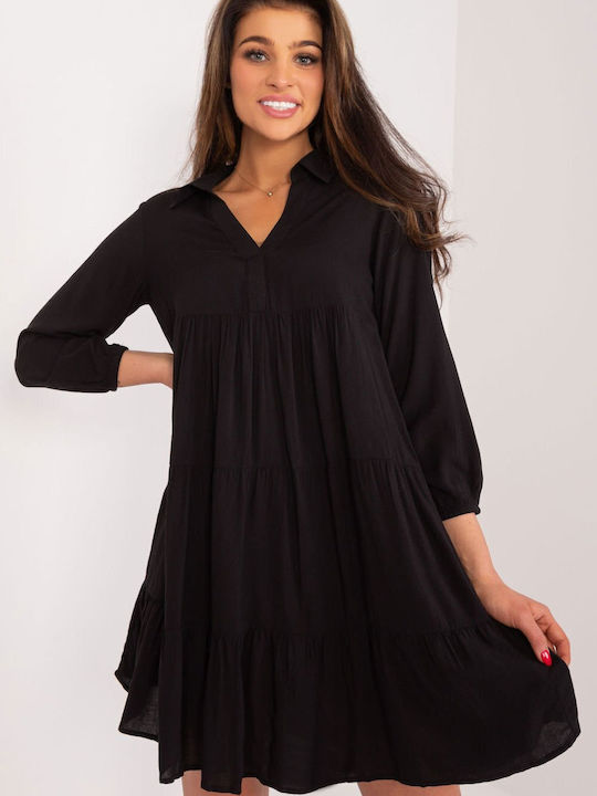 Sublevel Καλοκαιρινό Mini Φόρεμα Μαύρο