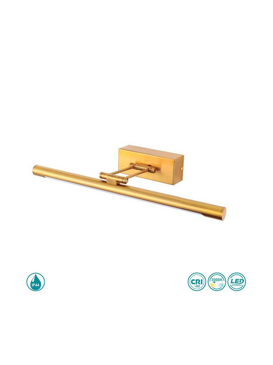 Panafan Leuchte Badezimmer mit Integrierter LED und Warmweißes Licht Gold 68x19x6cm