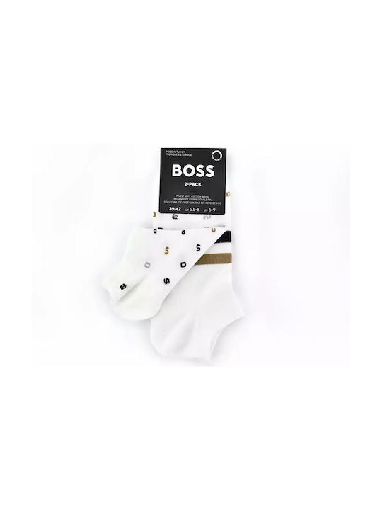 Hugo Boss Men's Socks White 2Pack
