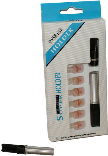 Over Top Pipe for Regular & Extra Slim Cigarette Silver