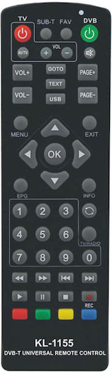 KAL Electronics Universal Τηλεχειριστήριο KL-1155 για Ψηφιακούς Δέκτες