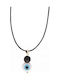 Kostibas 1129-834a, Pendant, Lava, With Motif, White