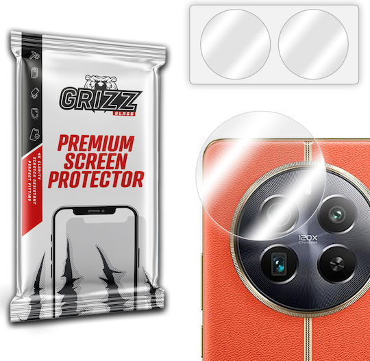 GrizzGlass Hybridglass Camera Protection Tempered Glass Transparent for the Realme 12 Pro Plus