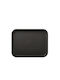 Dianomiki Plastic Dreptunghiular Tavă de Servire cu Mânere în Culoare Negru 27.5x18.5cm BO229 1buc