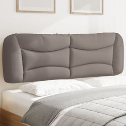 vidaXL LED Headboard Cushion Fabric Taupe 160x4...