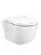 Roca Meridian Wandhängende Toilette Randlos mit Deckel Sanftes Schließen