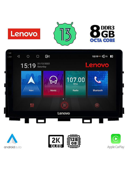 Lenovo Car Audio System for Kia Rio 2018> (Bluetooth/USB/AUX/WiFi/GPS/Apple-Carplay/Android-Auto) with Touch Screen 9"