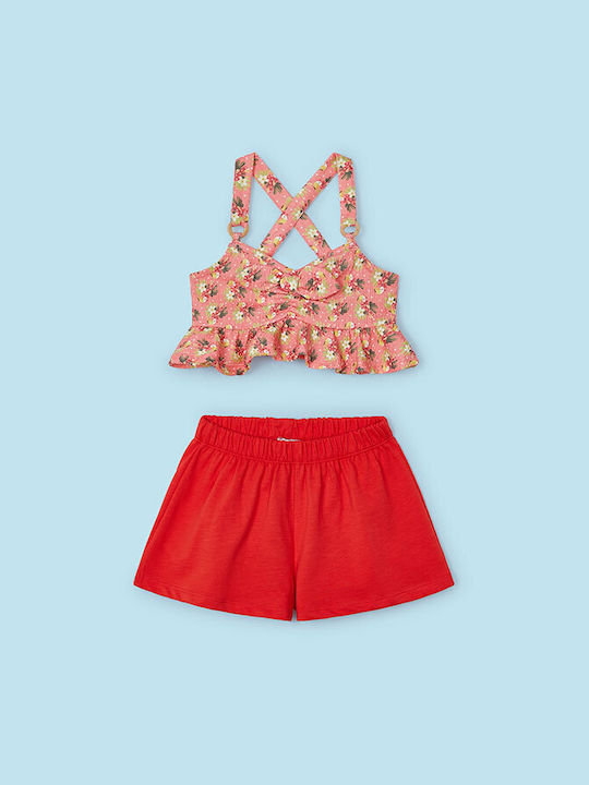 Mayoral Kids Set with Shorts Summer 2pcs Red