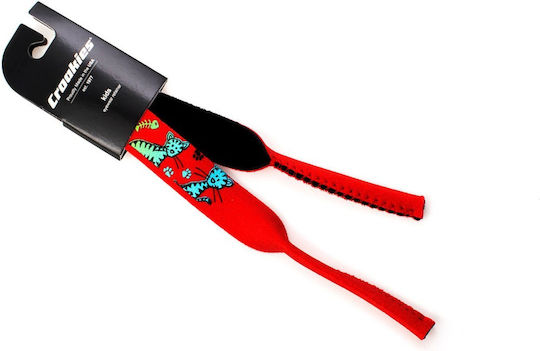 Croakies Kids Xl Λουράκι Γυαλιών Κόκκινο