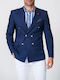 Dezign Men's Suit Jacket Blue