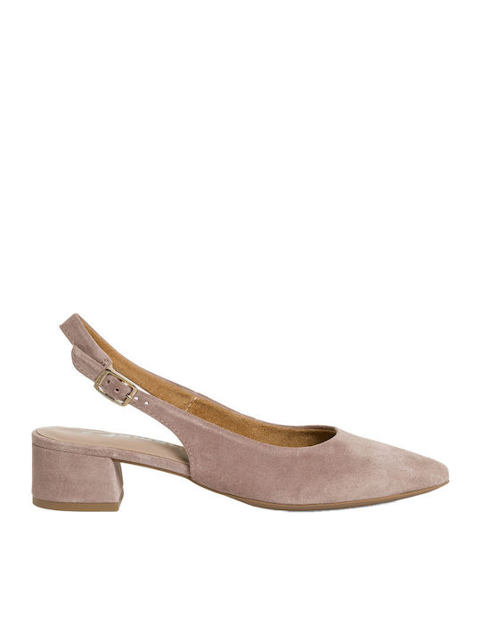 Suede Γόβες Μπεζ