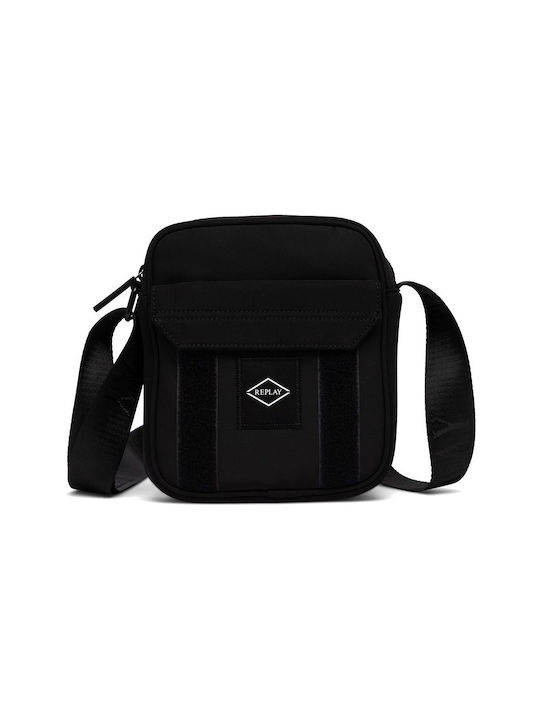 Replay Herrentasche Schulter / Crossbody Schwarz