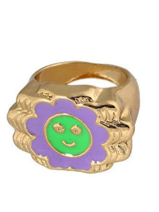 Achilleas Accessories Flower Γυναικείο Δαχτυλίδι