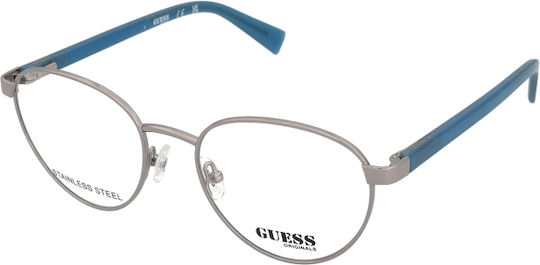 Guess Metal Eyeglass Frame Silver GU8282 008