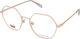 Levi's Damen Metallisches Brillengestell Rose G...
