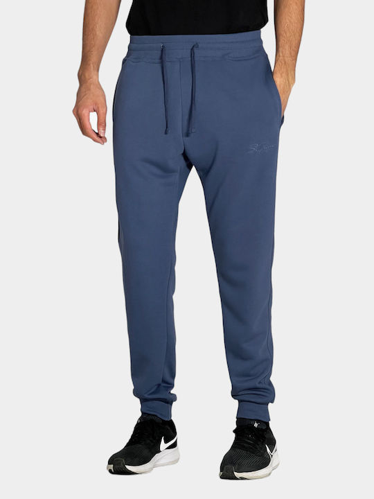 3Guys Herren-Sweatpants Blau