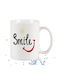 Smile Tasse Keramik Weiß 295ml 1Stück