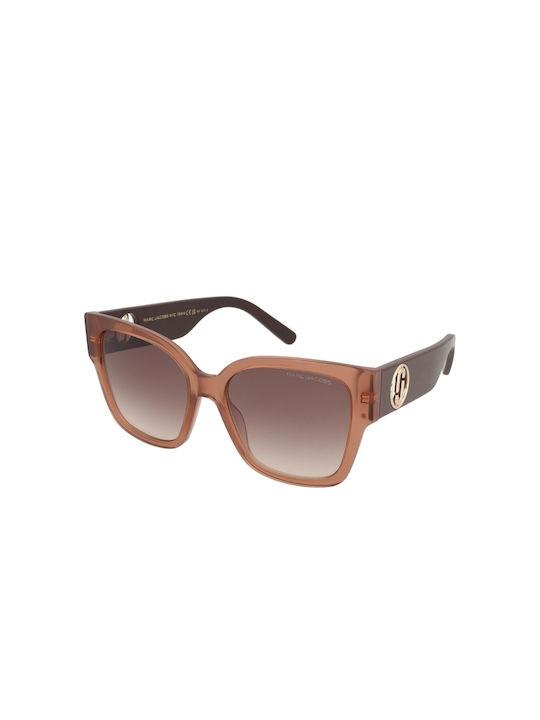 Marc Jacobs Women's Sunglasses with Brown Plastic Frame and Brown Gradient Lens Marc 698/S 2LF/HA