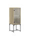 Cabinet Storage Made of Metal & Wood L35xW37xH100cm