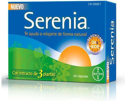 Bayer Serenia Natural Relaxation Day & Night Συμπλήρωμα για τον Ύπνο 60 κάψουλες Natural