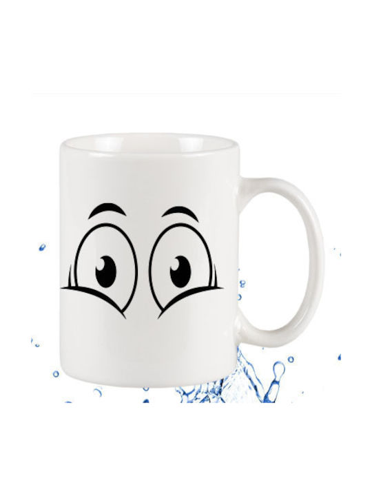 Eyes Tasse Keramik Weiß 295ml 1Stück