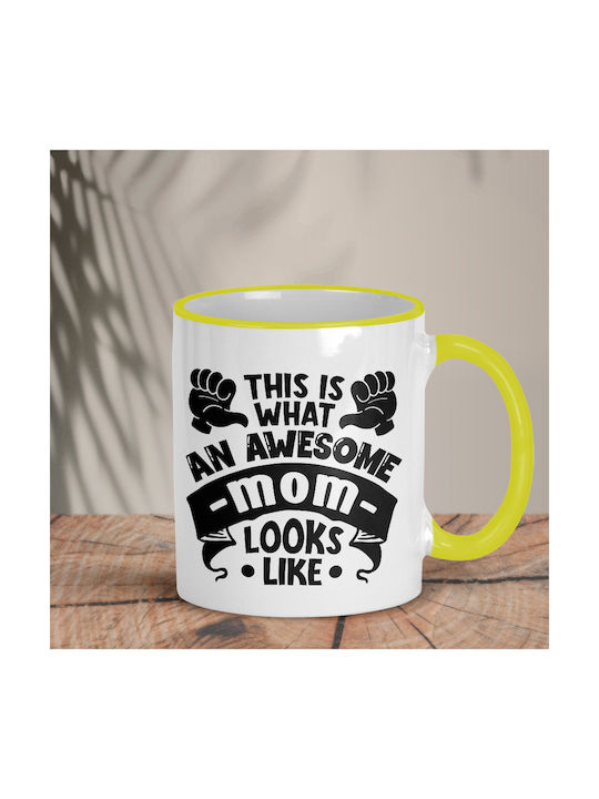 Tasse Keramik "This is what an awesome mom looks like" 1Stück