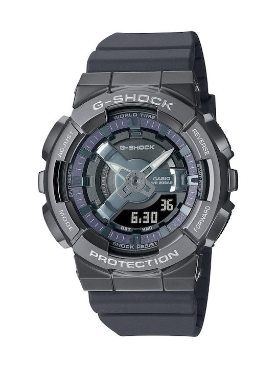 Casio Watch with Gray Rubber Strap