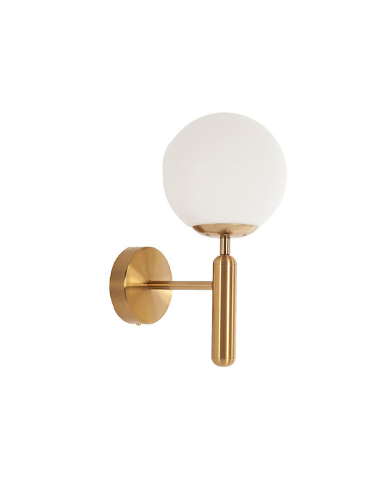 Artekko Wall Lamp with Socket E27 Gold Width 24cm