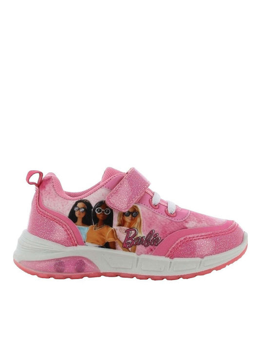 Mattel Παιδικά Sneakers Ανατομικά με Σκρατς & Φωτάκια Φούξια