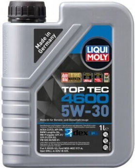 Liqui Moly Top Tec 4600 Συνθετικό Λάδι Αυτοκινήτου 5W-30 1lt