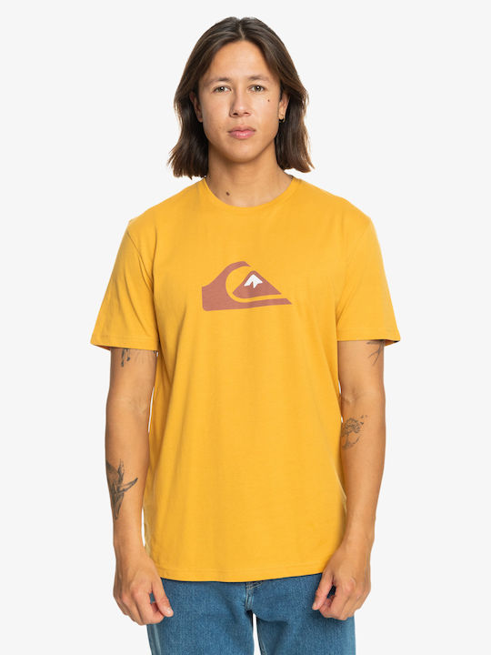 Quiksilver T-shirt Bărbătesc cu Mânecă Scurtă Galben