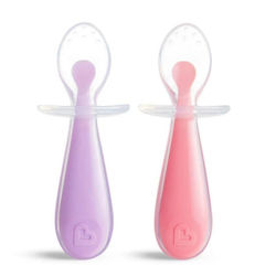Munchkin Set Bebe cu Linguri Gentle din Silicon...
