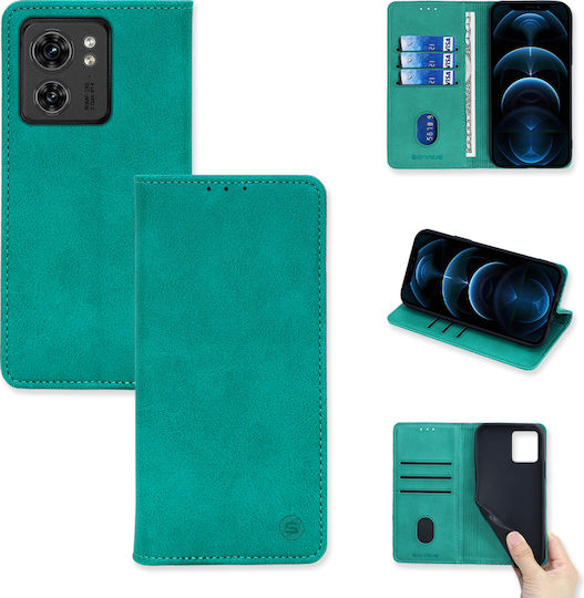 Sonique Brieftasche Synthetisches Leder / Kunststoff / Silikon Türkis (Motorola Edge 40)