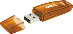 Emtec C410 128GB USB 2.0 Stick Portocaliu