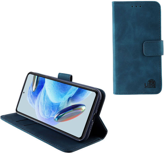 Lime Book Δερματίνης / Σιλικόνης / Δερμάτινο Μπλε (Redmi Note 12 Pro 4G)