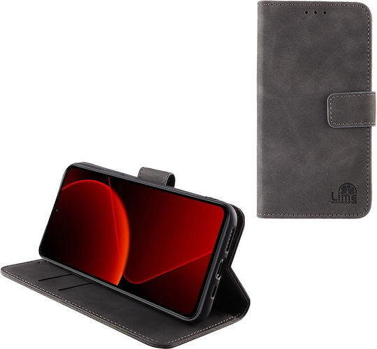 Lime Book Δερματίνης / Σιλικόνης / Δερμάτινο Γκρι (Xiaomi 13T / 13T Pro)