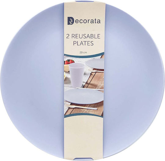 Procos Plate Soup Purple with Diameter 20cm 2pcs Procos Plate Soup Purple with Diameter 20cm 2pcs