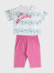 Nek Kids Wear Set pentru copii cu Șorturi Vara 2buc Fuchsia