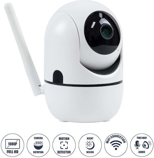 Techancy TM18702 IP Κάμερα Παρακολούθησης Wi-Fi Full HD 1080p με Αμφίδρομη Επικοινωνία
