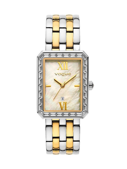 Vogue Uhr mit Gold Metallarmband