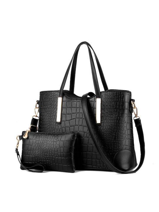 Women's Bag Set 2 in 1 Wbc376-black