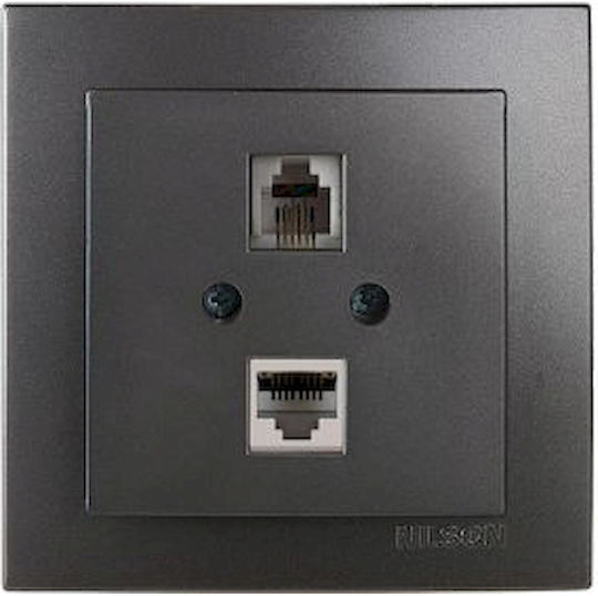 Geyer Nilson Netzsteckdose RJ45 in Gray Farbe 24161049