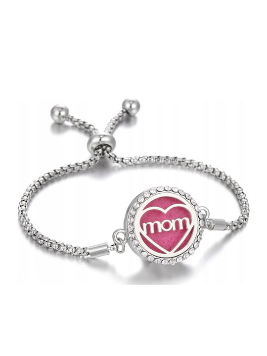 Women's Bracelet with Mum Design in Steel 24cm
