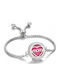 Women's Bracelet with Mum Design in Steel 24cm