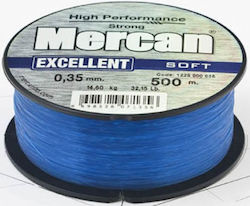 Mercan Excellent Soft Fir Albastru 500m / 0.40mm Mercan Excellent Soft Fir Albastru 500m / 0.40mm