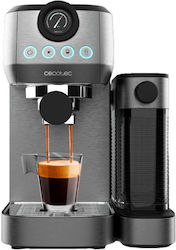 Cecotec Power Espresso 20 Steel Pro 01985 Μηχανή Espresso 1350W Πίεσης 20bar για Cappuccino Ασημί