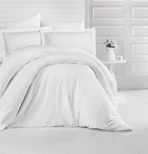 Linea Home Soft Σετ Διπλό 4τμχ 200x240εκ. Λευκό